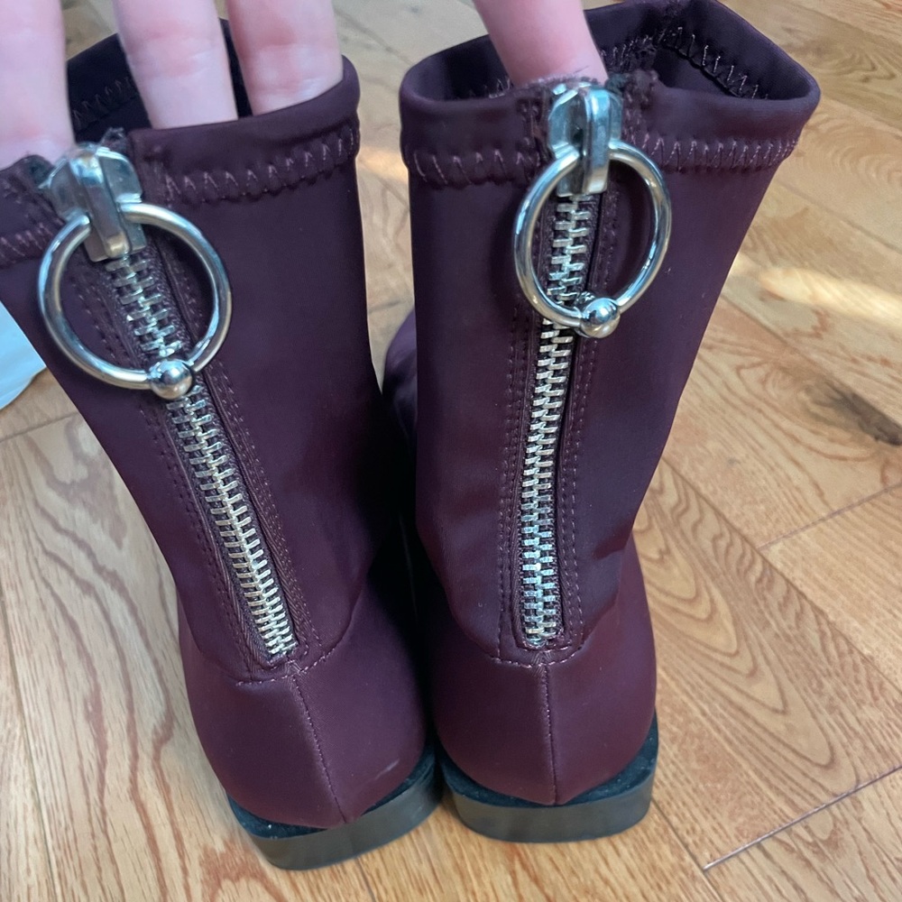 Zara Trafaluc Fabric Booties with back zip closure - Picture 3 of 9